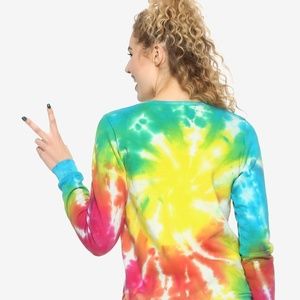 Alice in Wonderland Tie Dye Sweater